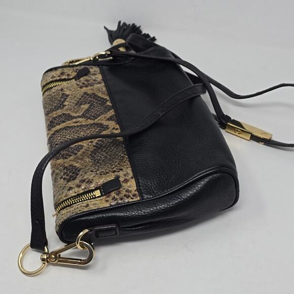 G.I.L.I. Halo  Snakeskin  Black Women's Crossbody Bag - Picture 4 of 7